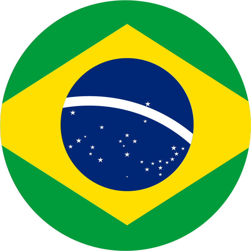 Bandeira representando o idioma Português.
